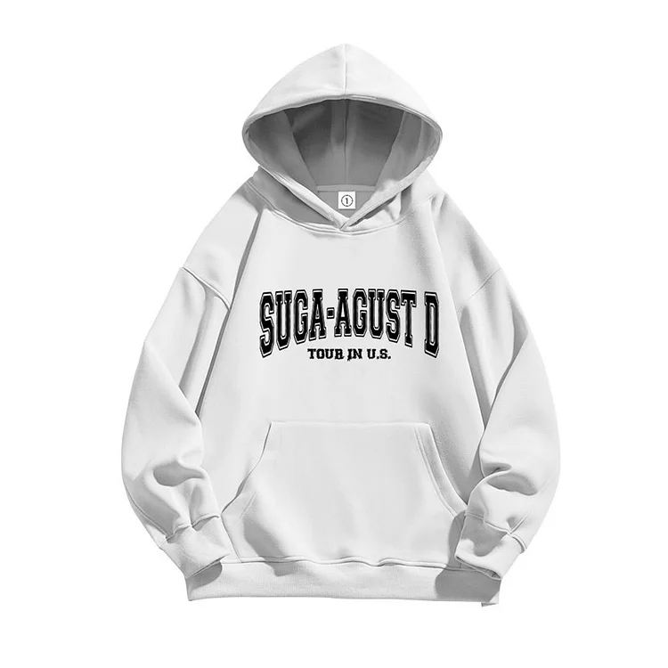 BTS SUGA Agust D World Tour in U.S. Street Style Hoodie
