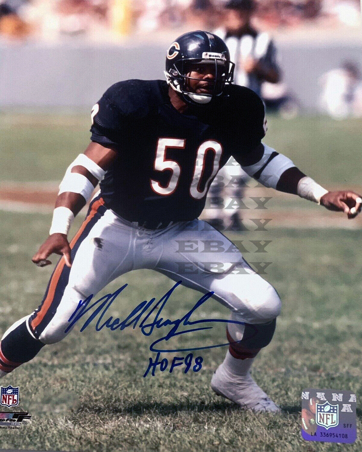 Mike Singletary Chicago Bears Signed 8x10 autographed Photo Poster painting Reprint