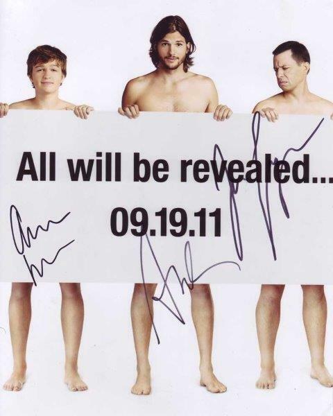 REPRINT - TWO AND A HALF MEN 2 1/2 Cast Autographed Signed 8 x 10 Photo Poster painting RP