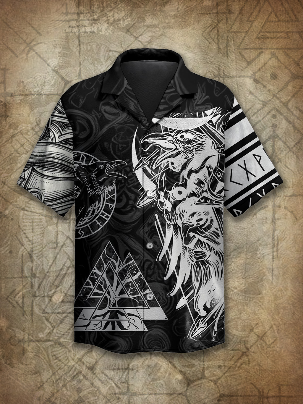 Viking Legends Raven Norse Spirit Power Heritage Hawaiian Shirt / Rvogue / Rvogue