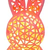 Easter Bunny Night Light 3D Printed LED Cute Rabbit Lamp Lighted Hollow Out Bunny Figurine Easter Gifts Kawaii Room Decor (5PCS)