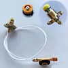 Propane Refill Adapter Portable Flat Cylinder Tank Coupler for Outdoor Gas Stove
