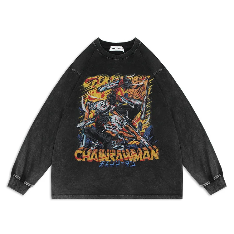 Pure Cotton Chainsaw Man Sweatshirt weebmemes