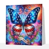 (Pre-Framed)Memorial day-Special Shape Diamond Painting Kit(25x25cm)