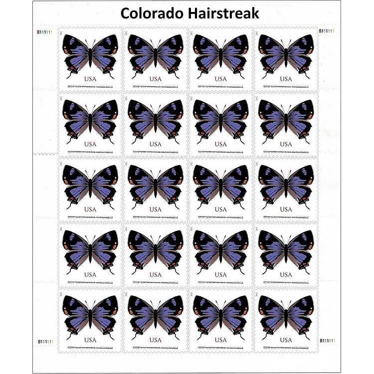 (2021) USPS Colorado Hairstreak Forever Postage Stamps