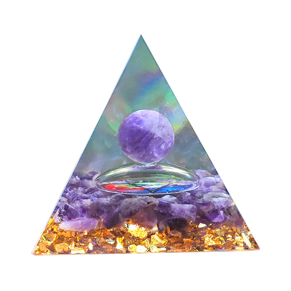 

Energy Generator Orgone Pyramid Crystal Jewelry Yoga Meditation Stone (E), 501 Original