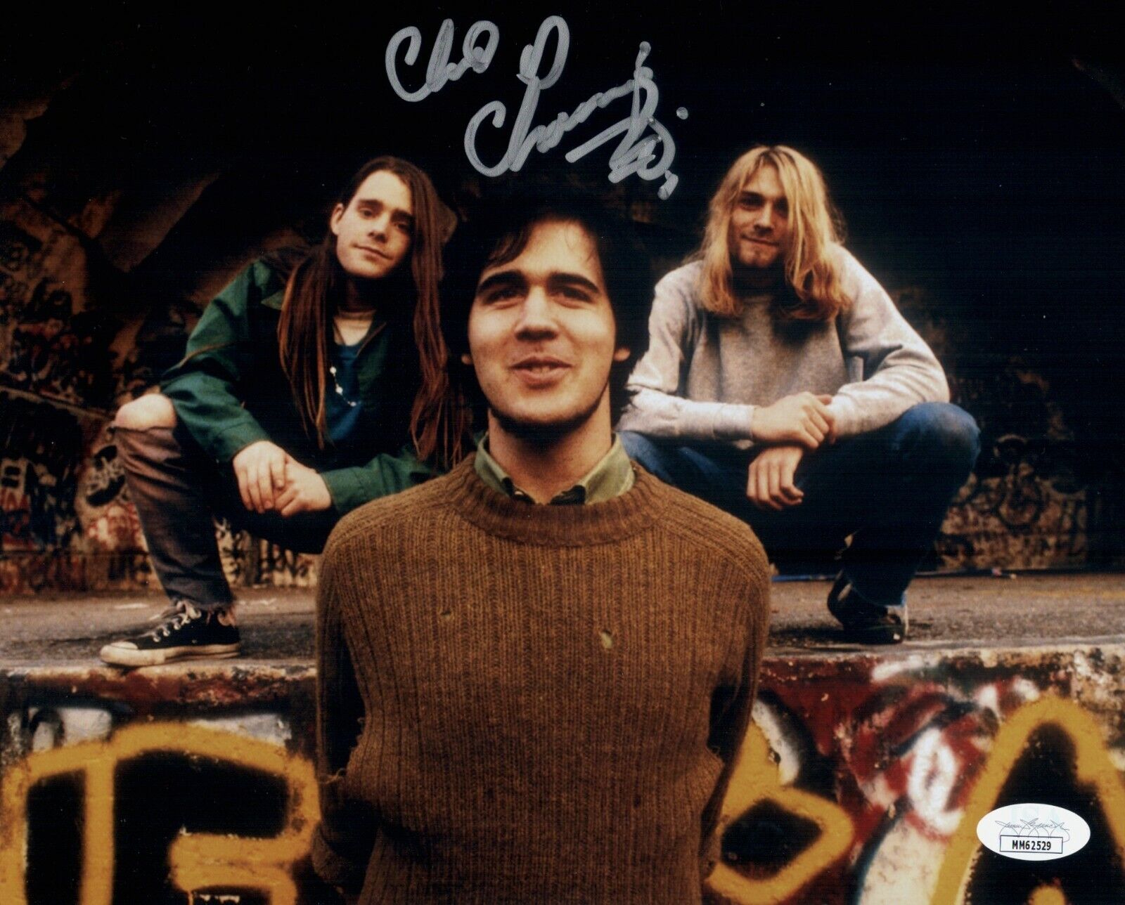 CHAD CHANNING Signed NIRVANA 8x10 Photo Poster painting IN PERSON Autograph JSA COA Cert