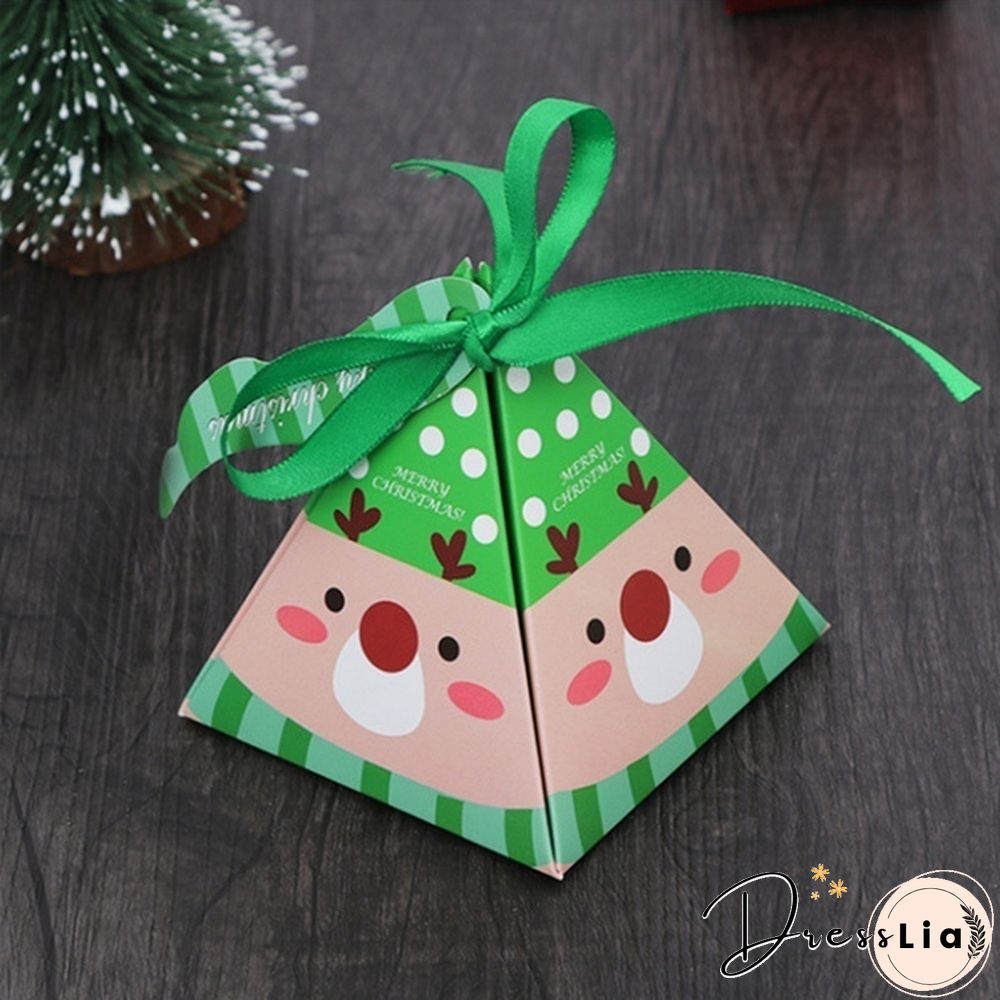 5/10PCS New Kids Favors Gift Package Creative Christmas Decoration Paper Carrier Candy Box Xmas Bags