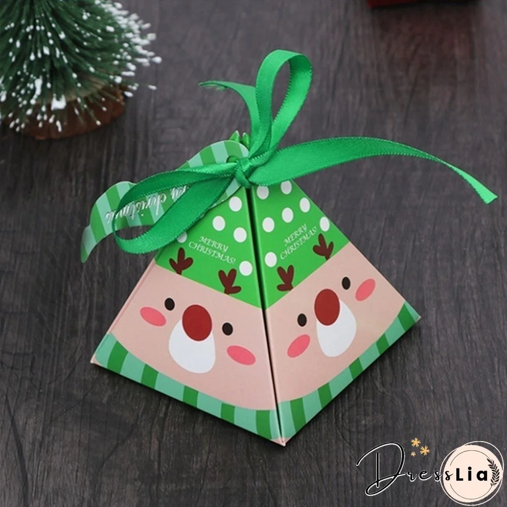 5/10PCS New Kids Favors Gift Package Creative Christmas Decoration Paper Carrier Candy Box Xmas Bags