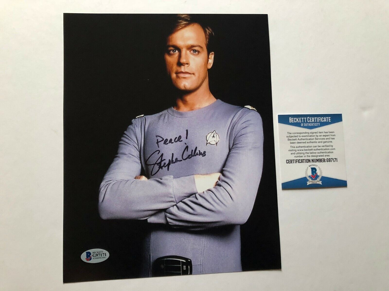 Stephen Collins Hot! signed autographed Star Trek 8x10 Photo Poster painting Beckett BAS coa