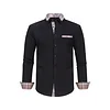 Men's Colorblock Plaid Collar Casual Super Stretch Shirt