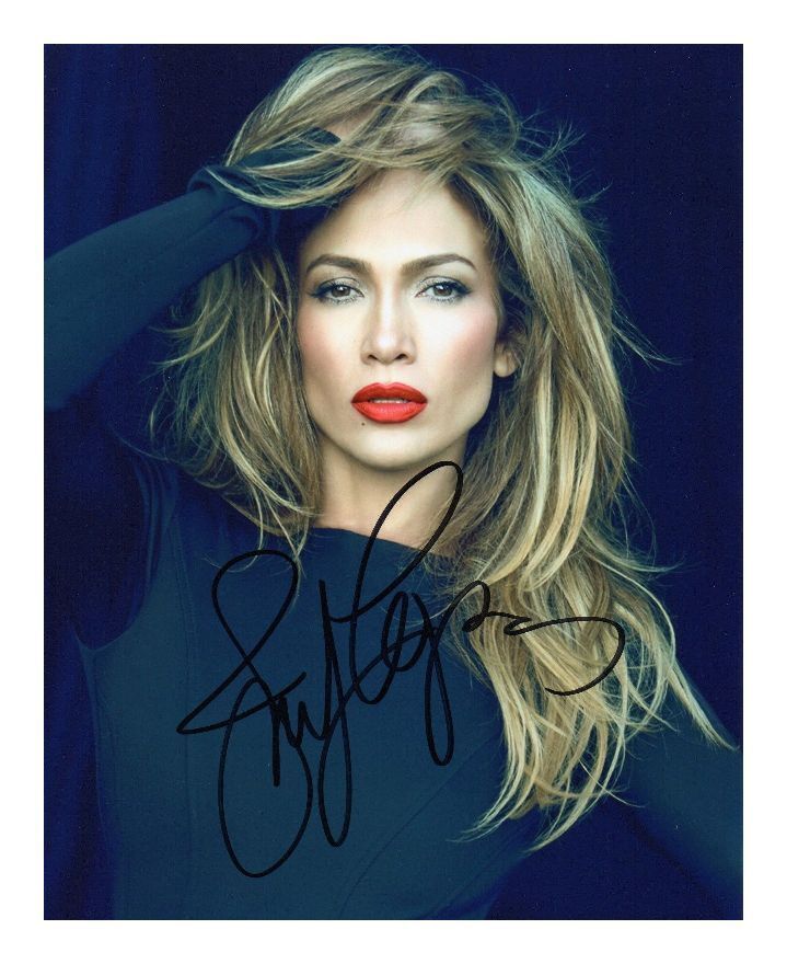 JENNIFER LOPEZ AUTOGRAPHED SIGNED A4 PP POSTER Photo Poster painting PRINT 17