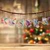 6Pcs Double Side Diamond Art Keyring Keychain Pendant Home Decor (Hummingbird)