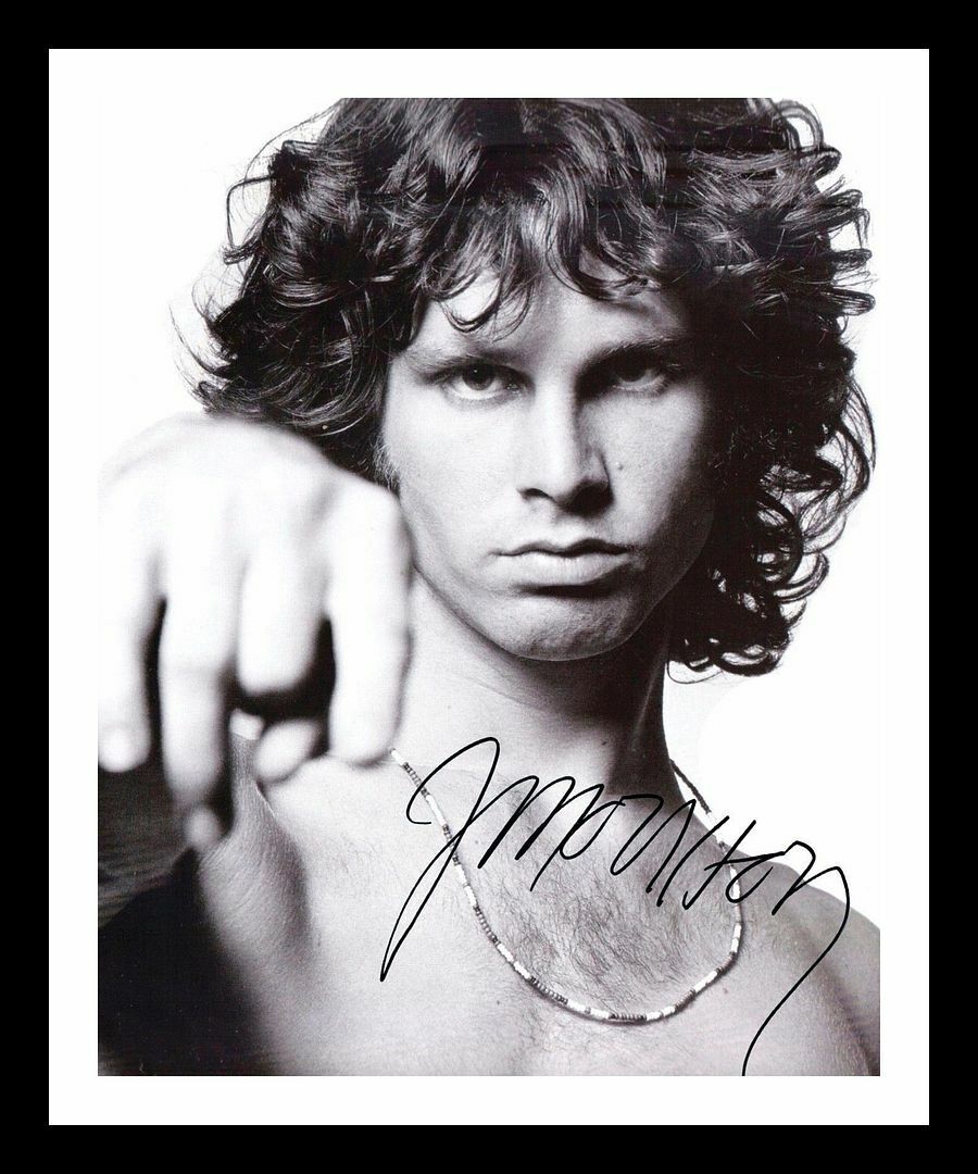 Jim Morrison - The Doors Autograph Signed & Framed Photo Poster painting 2