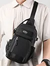 Men Casual Chest Bag Multi Pocket Multifunction Waist Bag Waterproof Commute Bag