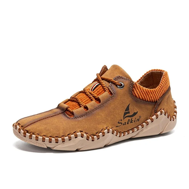 Men's Comfortable, Soft, Wear-resistant And Antiskid Casual Hand Sewn Shoes  Stunahome.com