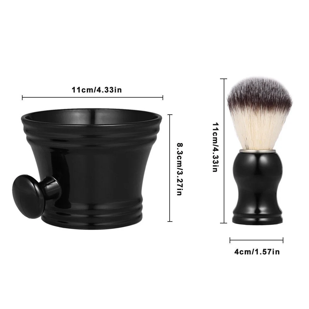 Beard Brush Manual Stirring and Foaming Set