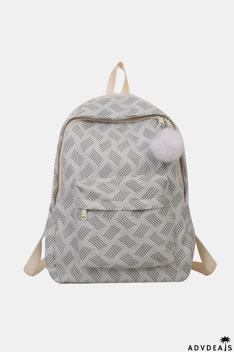 Printed Polyester Large Backpack