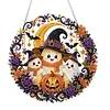 Autumn Halloween DIY Diamond Painting Acrylic Special Shape Pendant Hanging Kit