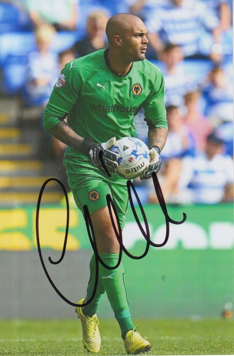 WOLVES HAND SIGNED CARL IKEME 6X4 Photo Poster painting 3.