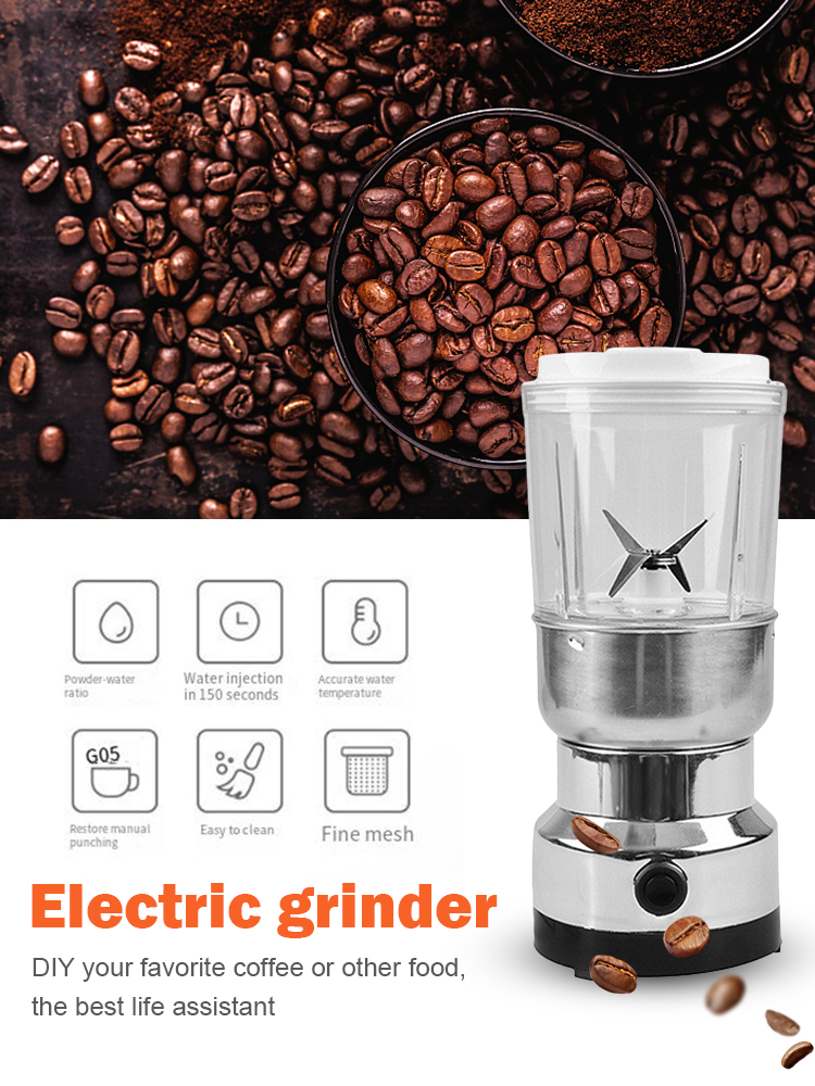 

Electric Coffee Grinder Grains Beans Grinding Stainless Steel Nuts Mill, 501 Original