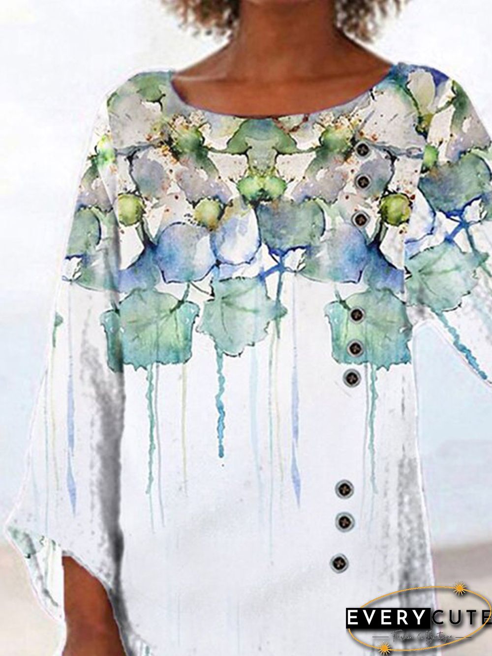 3/4 Sleeve Elegant Tunics
