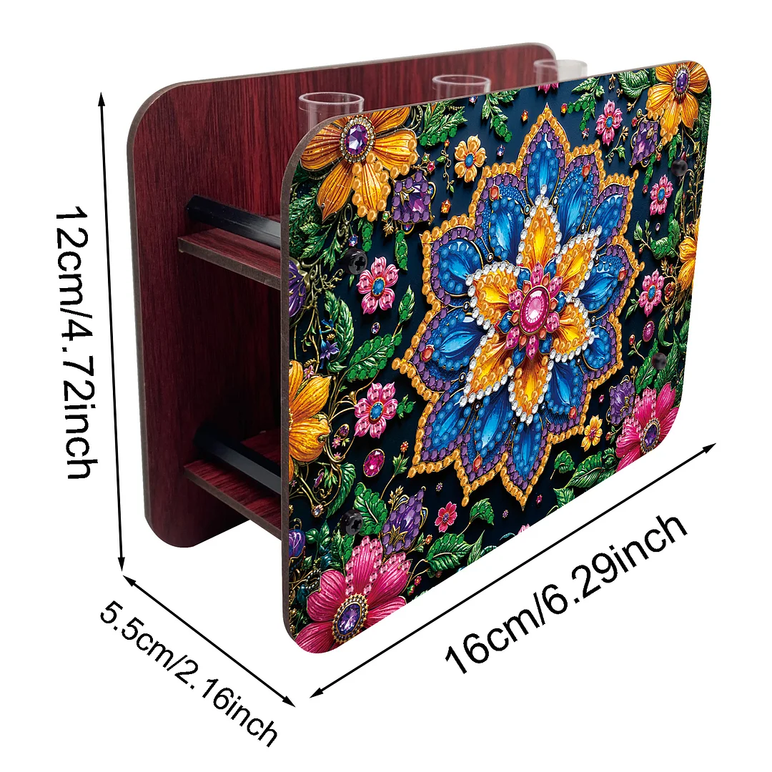Mandala DIY Flower Vase Wooden Double Sided Desktop Diamond Art Kit Home Decor
