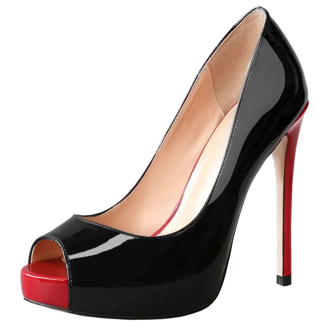 4.72'' Women's Platforms Heels Party Wedding Gradient Pumps-MERUMOTE