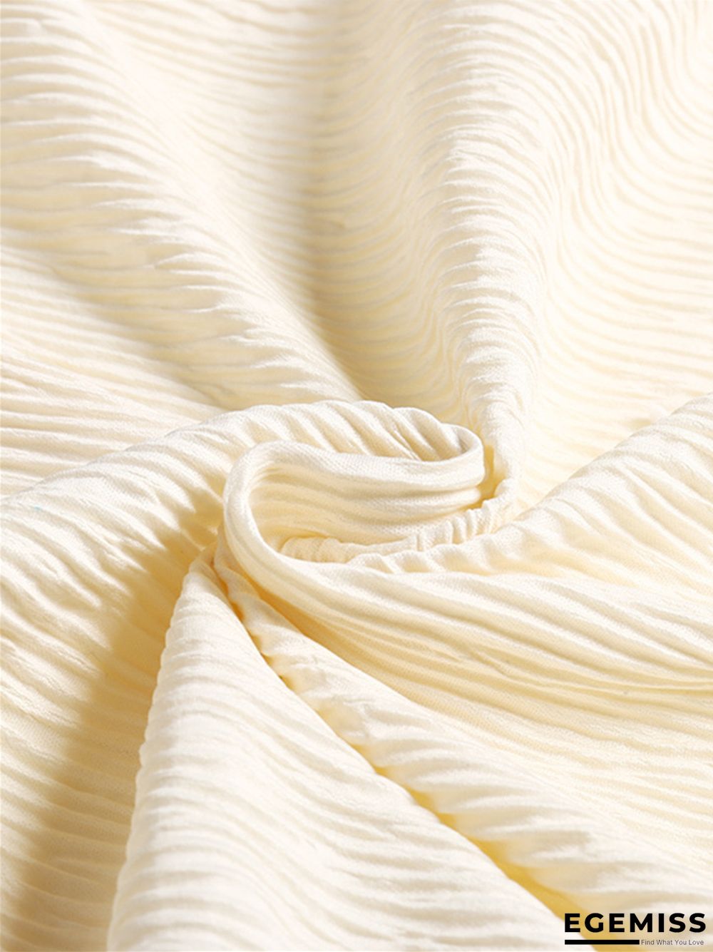 French Retro V-Neck Long Skirt Waist Fold Loose Dress | EGEMISS