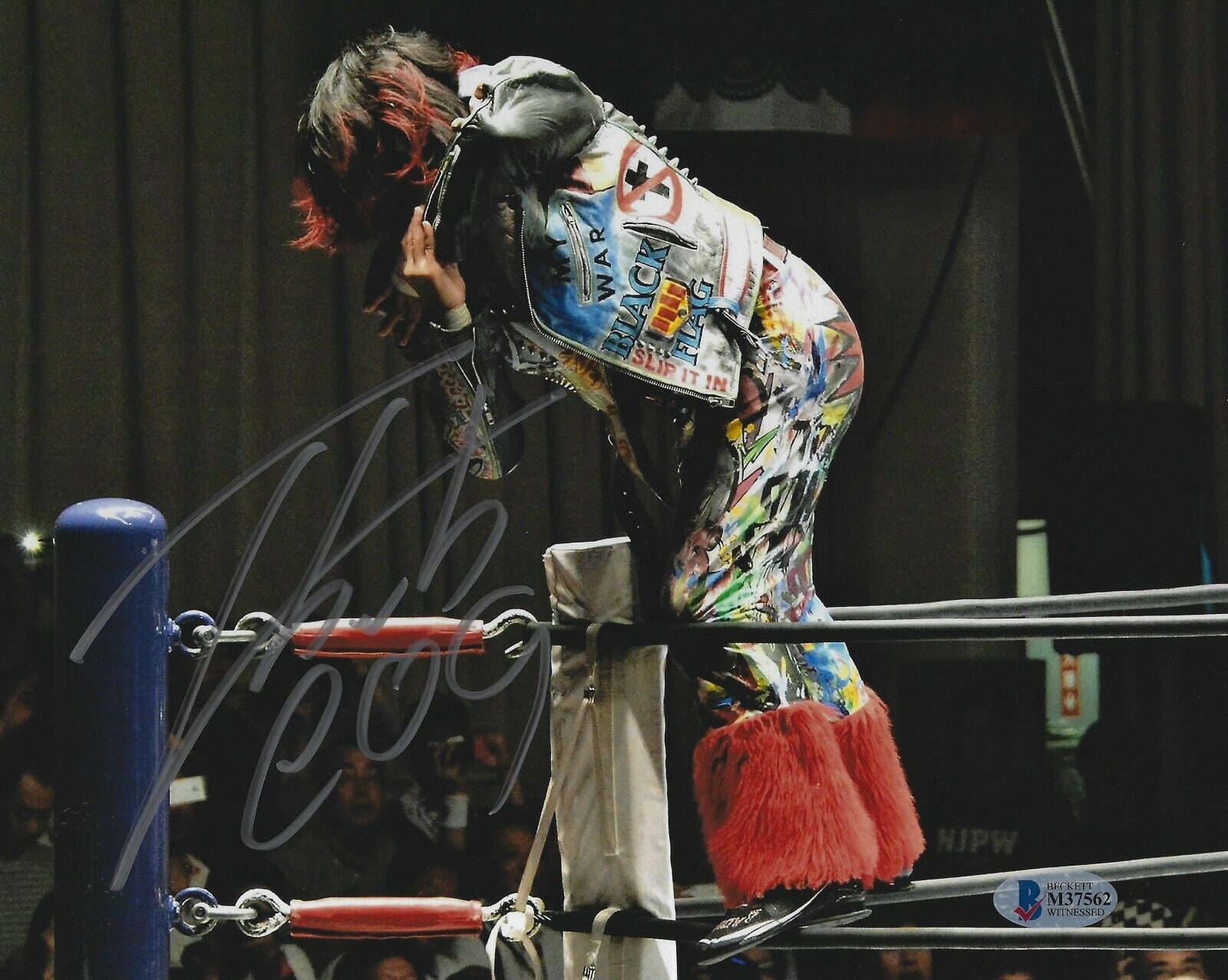 Hiromu Takahashi Signed 8x10 Photo Poster painting BAS COA New Japan Pro Wrestling Picture LIJ 7