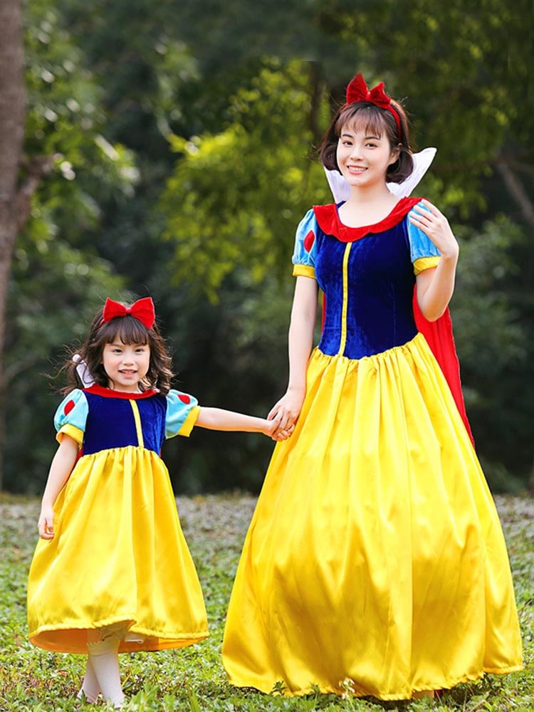 Snow White Princess Cosplay Dress Halloween Costume-elleschic