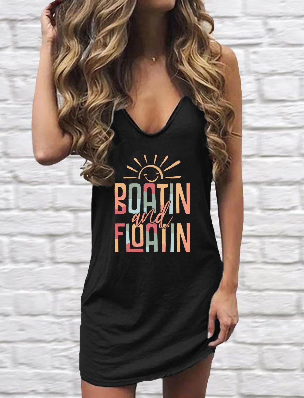 Boatin and Floatin Mini Dress