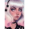 uk.everydayedeals (Limited Stock)Diamond Painting - Round AB Drills - Dark Candy Girl(45*65cm)