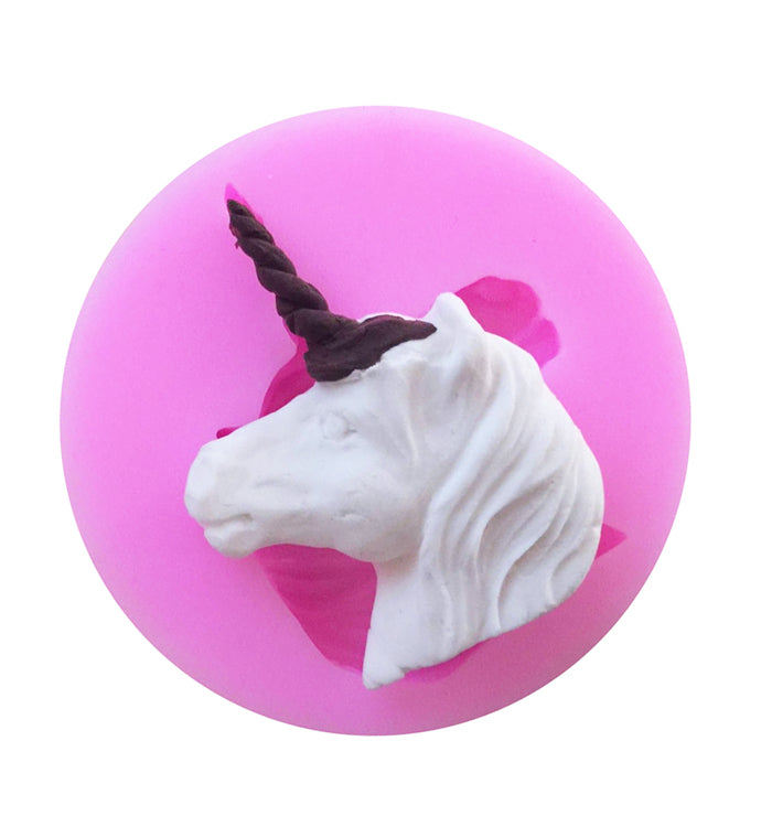 Cute Unicorn Fondant Birthday Cake Chocolate Baking Silicone Mould