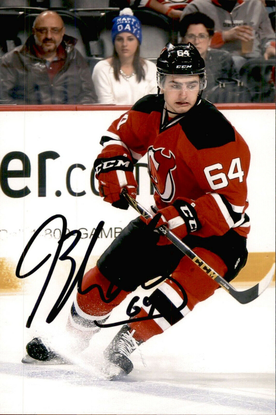 Joseph Blandisi SIGNED 4x6 Photo Poster painting NEW JERSEY DEVILS #4