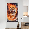 (40*70cm)Tiger - Full Round Drill Diamond Painting