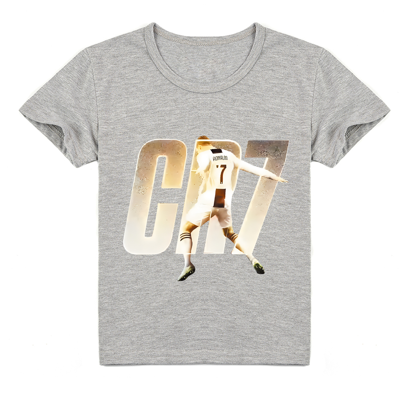 Mayoulove Cristiano Ronaldo Short Sleeve T-Shirt for Kids - Cool Soccer Tee for Boys  Girls, Perfect Gift for Fans-Mayoulove