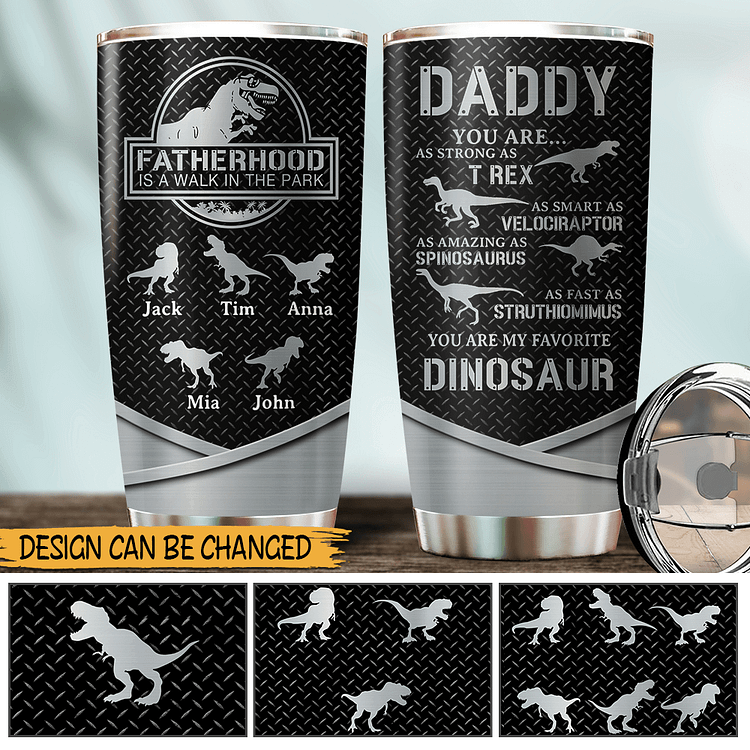 Personalized Tumbler -  Fatherhood Like A Walk In The Park - Best Gift For Father