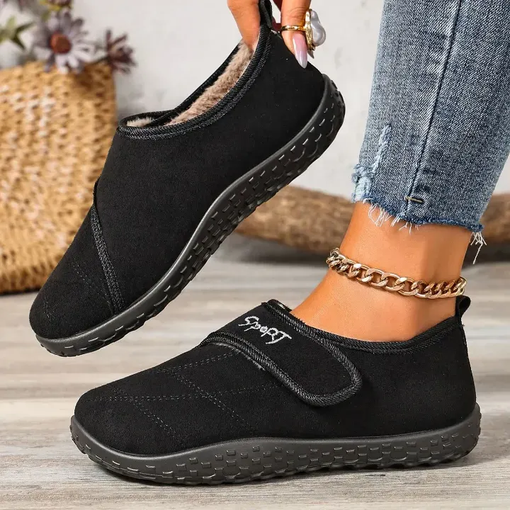 🔥Last Day 50% OFF - CozyStep™ Women's Orthopaedic Fleece-Lined Winter Shoes | Anti-Slip Warm Walking Slippers