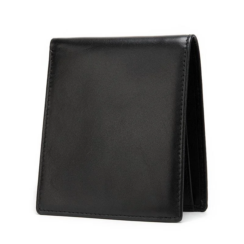 Soft RFID Blocking Lightweight Cash Card Holder Business Leather Wallets