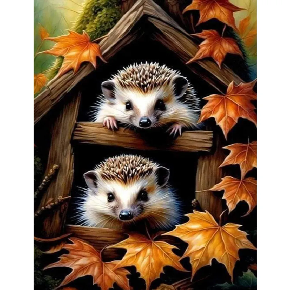 Diamond Painting - Full Square Drill - Hedgehog(Canvas|30*40cm)