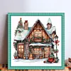uk.everydayedeals (Limited Stock)Cross Stitch - 11ct Stamped - Chalet de No&euml;l r&eacute;tro (50*50cm)