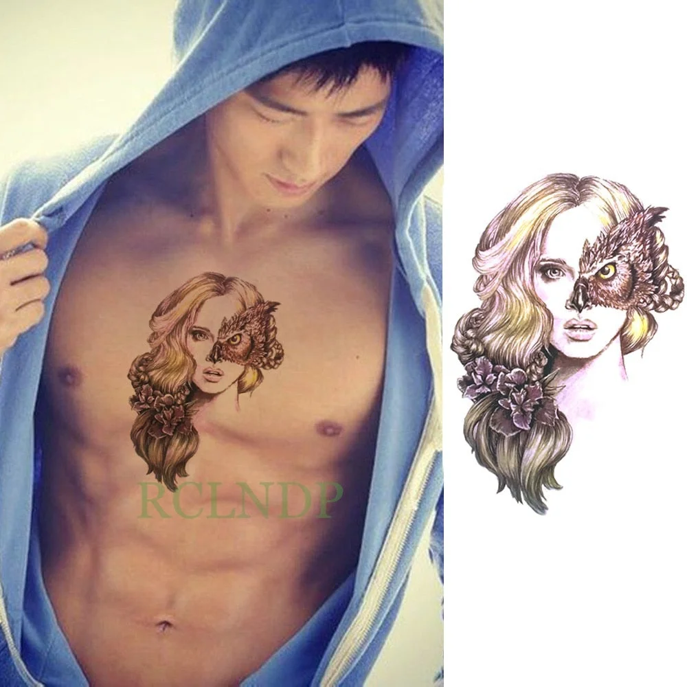 Waterproof Temporary Tattoo Sticker cool eagle wing angel Fake Tatto Flash Tatoo Lucifer Abdomen Arm tatouage for Girl Woman Man