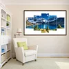 5-pictures Combination Diamond Painting -DIY Round Drill Blue Sea Sky