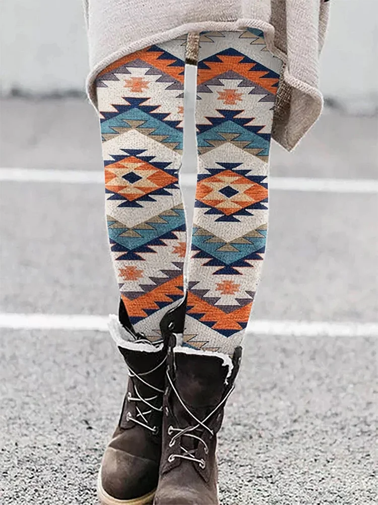 Women’s Western Aztec Printed Leggings