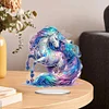 (US Local)DIY Unicorn Special Shaped Diamond Painting Tabletop Ornaments Kit Home Table Decor