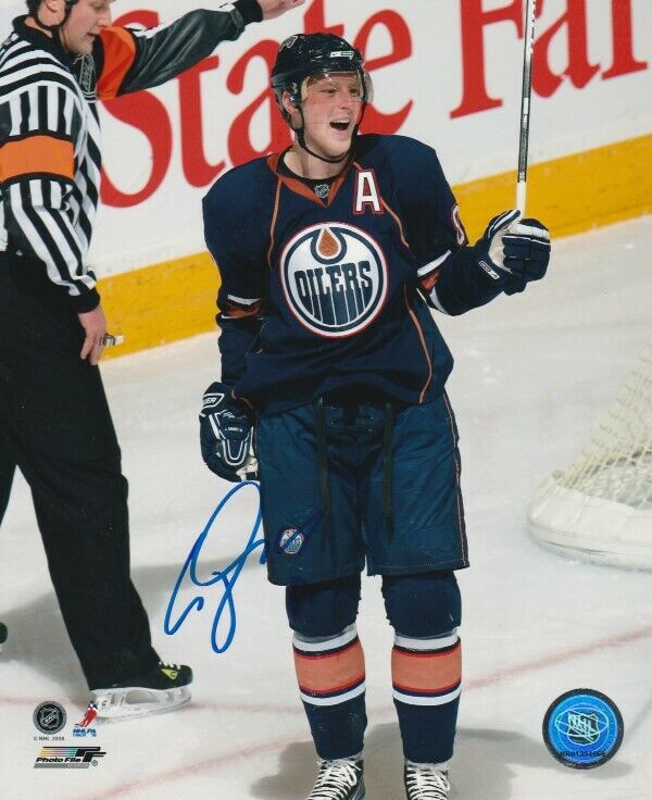 ALES HEMSKY SIGNED EDMONTON OILERS 8x10 Photo Poster painting #1 Autograph