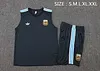 2025 Argentina Pre-Match Training Dark Gray Vest+Shorts Football1:1 Thai Quality