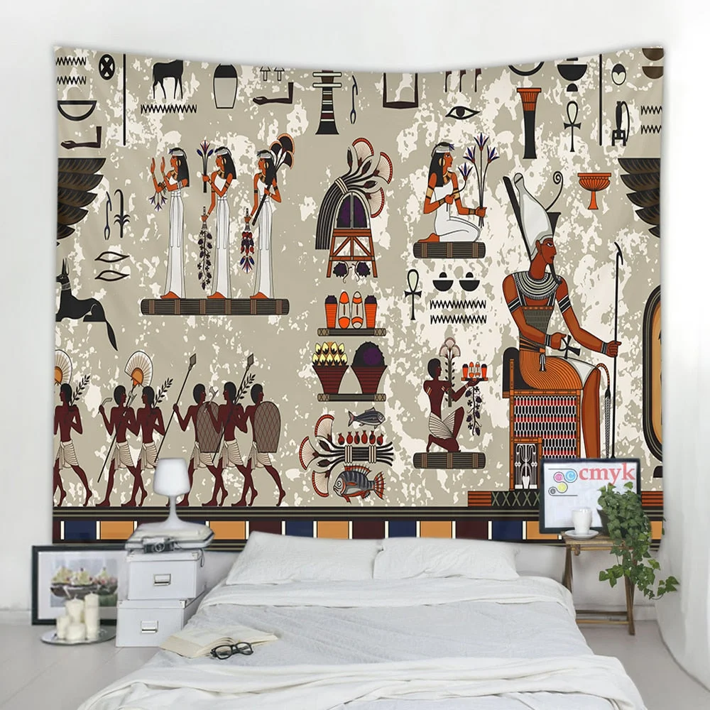 Ancient Egyptian Egypt Tapestry Wall Hanging Home Dorm Decor Bedspread Throw Art Home Decor
