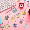 9Pcs Pok&eacute;mon Diamond Painting Keychain（Double-Sided)